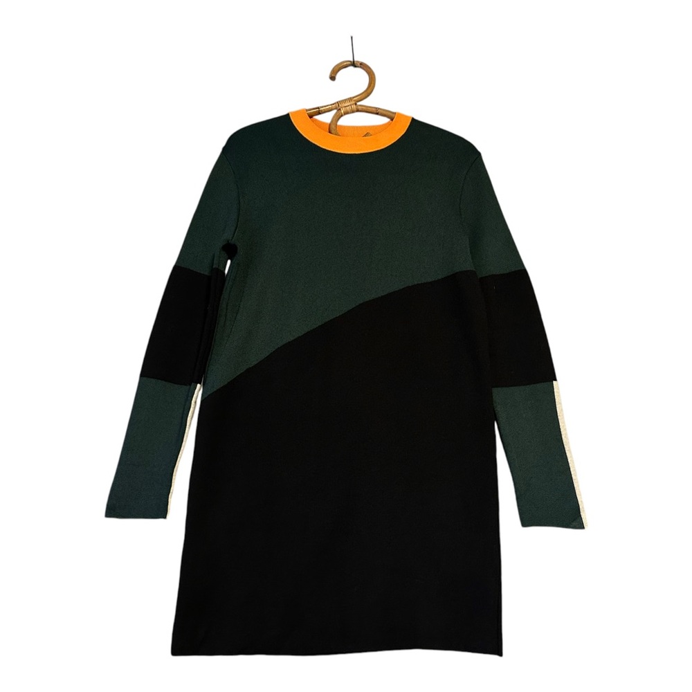 MCQ Alexander McQueen | Colourblock Knit Long‎ Sleeve Dress